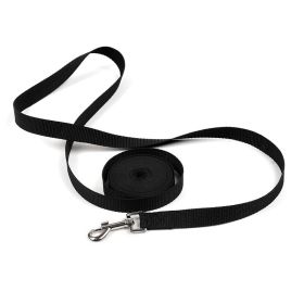 Dog Lead Leashes Rope Outdoor Free Custom Dog IDTag Walking Running Training Long Leashes For Dogs Cats Supplies 4 Color 1.5M-6M (Color: Black)