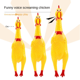 Pet supplies screaming chicken pet toys super funny screaming chicken dog toys (Color: 2pcs)
