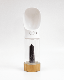 Urban Oasis - Crystal Infused Pet Water Bottle (Crystal: Chevron Amethyst)