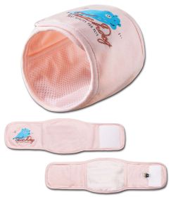 Touchdog Gauze-Aid Protective Dog Bandage and Calming Compression Sleeve (Color: Pink)