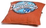 Touchdog Convertible and Reversible Vintage Printed Squared 2-in-1 Collapsible Dog House Bed